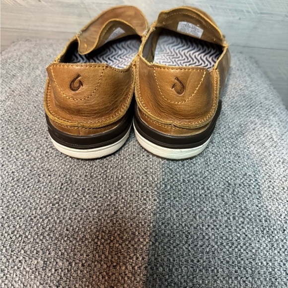 Olukai Men's Brown Leather Loafers - Picture 7 of 7